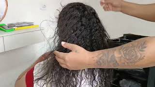 COMO ALISAR UM CABELO CACHEADO NATURAL DE PRIMEIRA COM PROGRESSIVA SEM FORMOL/ LISO PERFEITO