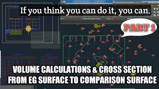 HOW TO CALCULATE EARTH WORK VOLUME IN CIVIL 3D/ cross section of land in tamil