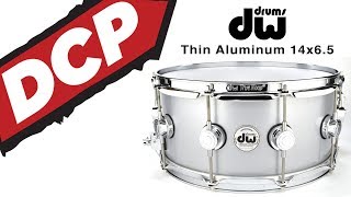 DW Collectors Thin Aluminum Snare Drum 14x6.5 - Video Demo