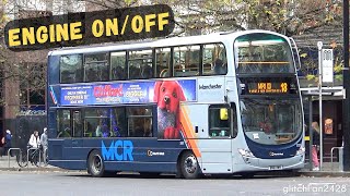 Diesel-Electric Hybrid Bus Engine On/Off | Volvo B5LH Wright Eclipse Gemini II [Go North West]