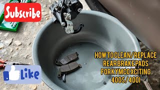 DIY HOW TO CLEAN, REPLACE AND REGREASE BRAKE PADS FOR KYMCO XCITING 400S/400I