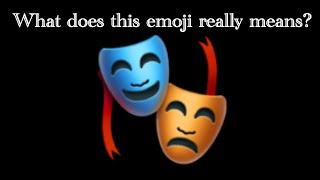 What does the Performing Arts emoji means?