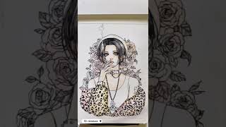 ナナイラスト　(Nana Osaki watercolor) #shorts #nana