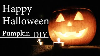 【女子キャンプ】ハロウィンかぼちゃランタン作り【DIY】