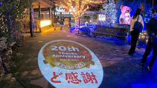 道の駅どまんなかたぬまイルミネーション 2021 - 2022 Beautiful Illuminations Of The Country Town : 栃木県佐野市吉水町 : 4K