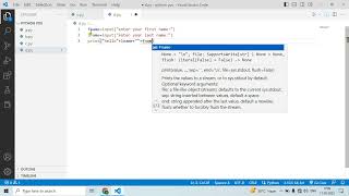 Python program accepts first & last name and prints them in reverse order with a space between them