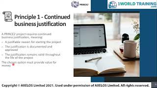 PRINCE2 Foundation |PRINCE2 Certifications | AXELOS | 1WorldTraining.com | PRINCE2 Principles