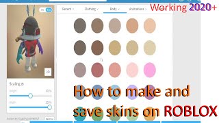 roblox how to save your own outfits and switch between them also how to change your skin colour