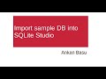 Import sample database into SQLite Studio Ubuntu 19