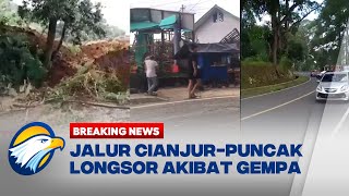 Jalur Cianjur-Puncak Lumpuh Akibat Gempa 5,6 Magnitudo