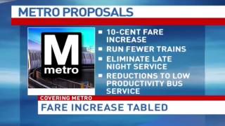 Negative public comments prompt Metro to table fare hike, service reduction plan