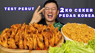 GELO SIAH HABISKAN 2 KILO CEKER PEDAS + 5 BUNGKUS MIE GORENG KSC PEDAS PERUT BERASA MAU BLEDOS..