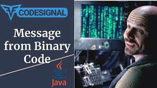 "Message From Binary Code" - Codesignal #58 - JAVA Solution
