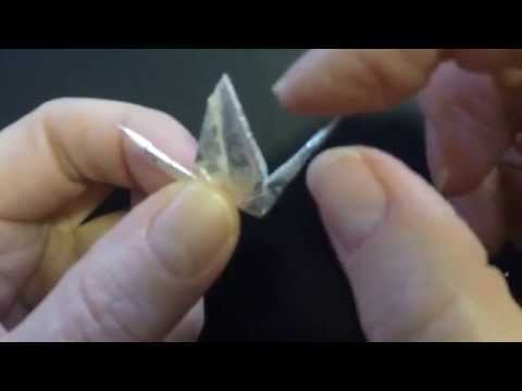 How to Fold an Origami Crane from a Gum Wrapper How to Fold an Origami Crane from a Gum Wrapper