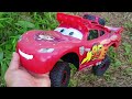 disney pixar cars unboxing review l lightning mcqueen bubble rc car monster truck