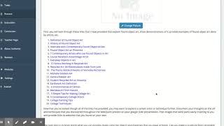 WebQuest: Found Object Art