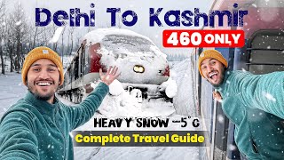 Delhi To Kashmir By Train 🚂 | Banihal To Srinagar By Train ☃️🌨️❄️🏔️Delhi To Srinagar By Train