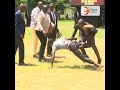 man trying to get president ruto s attention mishandled by presidential security team in kakamega