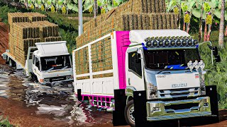 Frr 210 ขนฟางเต็มคัน รถลงข้างทาง - Farming simulator 19