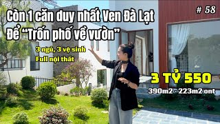 “Trốn phố về vườn” trong căn villa sân vườn ven Đà Lạt| Giá chỉ 3 tỷ 550