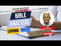 08.Bible Analysis |  LEVITICUS Part 01 | Prof. PM Varkey