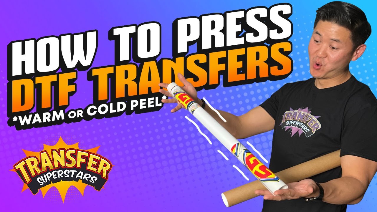 How To Press DTF (Direct To Film) Transfers On T-Shirts Step By Step ...