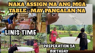 MADAM BRENDA , NAG ASSIGN NA NG PANGALAN PARA SA MGA TABLE , PREPARATION SA BIRTHDAY , LINIS SA FARM