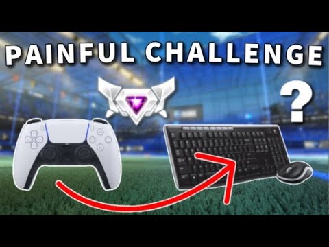 What Rank is a Controller SSL on KEYBOARD? (Painful Rocket League Challenge)
