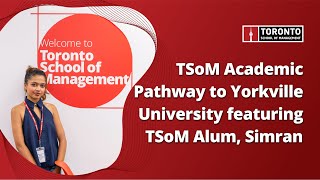 TSOM Academic Pathway to Yorkville University featuring TSoM Alum, Simran