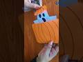 How to make Pumpkin Ghost | Easy to make Halloween crafts for kids #halloween #ghost #papercraft