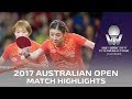 2017 Australian Open Highlights | Chen Meng/Zhu Yuling vs Chen X./Wang Manyu (Final)