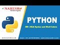 Python IDE | Python IDLE Syntax and Shell Colors | Python Tutorial for Beginners | Mr. Subba Raju