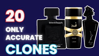 Top 20 Most Accurate CLONES/DUPES Fragrances