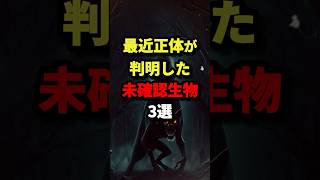 最近正体が判明した未確認生物3選 #都市伝説 #怖い話 #雑学