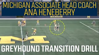 Greyhound Transition Drill: Michigan Women's Lacrosse