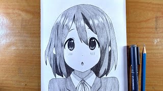 how to draw anime girl - yui hirasawa ( K-ON )