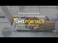 Five Best Practices for LMS Based Corporate eLearning