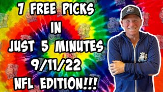 7 Free NFL Betting Picks ATS & Totals Sunday 9/1/:22 Week 1 NFL Tips and Predictions