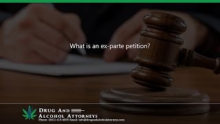 What is an ex-parte petition?