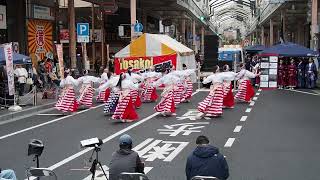 YOSAKOIぶち楽市民祭2024・よさこいチーム刻（みずほ銀行前会場）