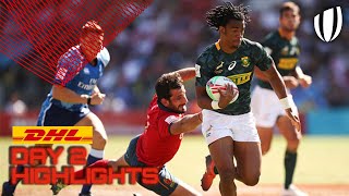 Day 2 Men's Highlights! | World Rugby Sevens Series!