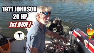 1971 Johnson 20 Hp 1st RUN ! ep 15 - THIS OLD OUTBOARD #outboardrepair #outboardrepairvideos