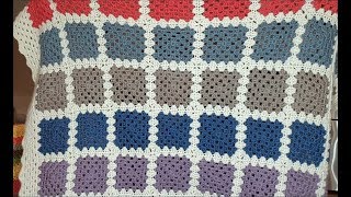 Blocking - Granny Square Blanket Crochet-a-long Complete