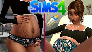 I gave my sim the most realistic pregnancy possible // Sims 4 pregnancy mods