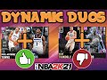 NEW DYNAMIC DUOS IN NBA 2K21 MyTEAM! WHICH DUOS ARE WORTH USING?