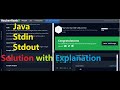 Java Stdin and Stdout - Hacker Rank Solution with Explanation