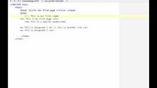 Beginner HTML & CSS tutorial 4 - Comments in HTML