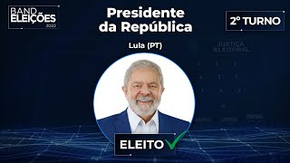 Lula está eleito Presidente do Brasil