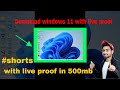 Download windows 12 in 500 mb /100% working trick with live proof/#ytshorts #shorts