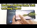 Realme x battery drain test watching videos